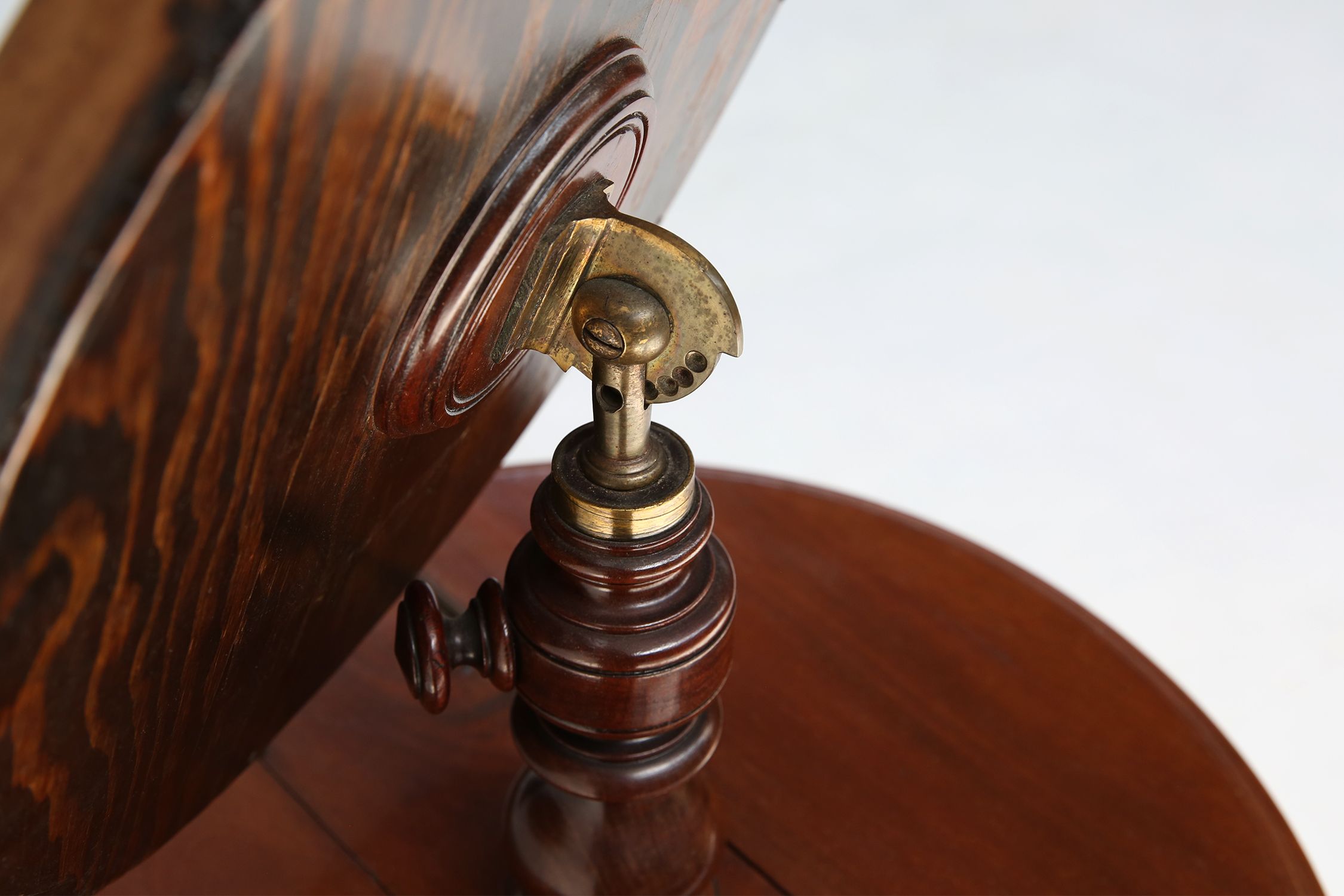 Romantic Make‑Up Mirror with Side Storage, France 1850sthumbnail